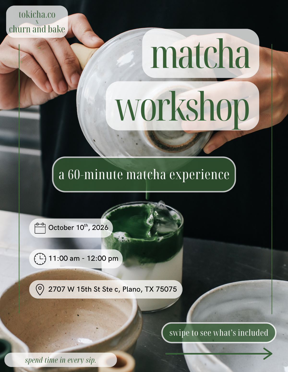 Matcha Workshop Oct 10, 2026
